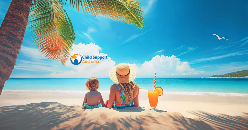 Child Support Australia beach logo